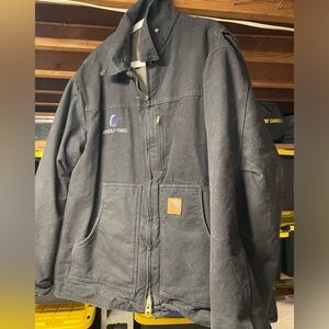 Vintage Carhartt Black XX-Large Sherpa Lined Duck Jacket